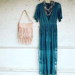 Honey Punch Lace Romper Dress